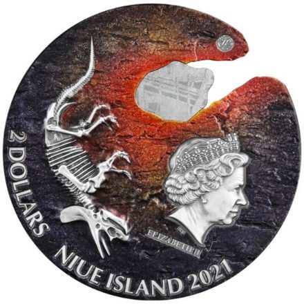 2021 Niue Impact Moments - Meteorite 2 oz Silver Reverse