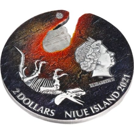 2021 Niue Impact Moments - Meteorite 2 oz Silver Reverse Tilt