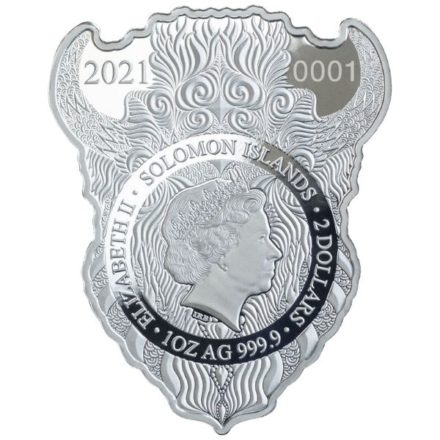 2021 Solomon Islands 1 oz Silver Bison Coin