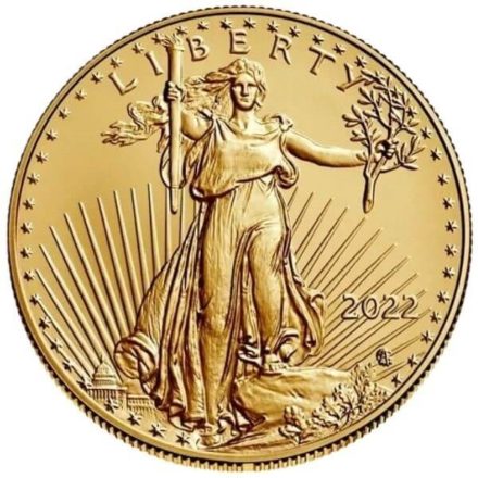 2022 1 oz American Gold Eagle Coin Obverse