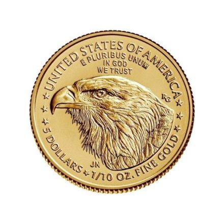 2022 1/10 oz American Gold Eagle Coin Reverse