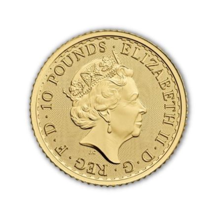 2022 British 1/10 oz Gold Britannia Coin Effigy