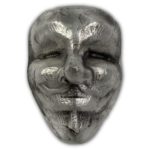 Guy Fawkes Mask 1 oz Poured Silver Round