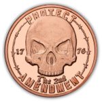 Skull 2nd Amendment 1 oz Copper Round