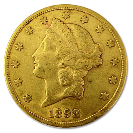 $20 Liberty Double Eagle Gold Coin Cull