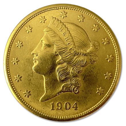 $20 Liberty Double Eagle Gold Coin XF