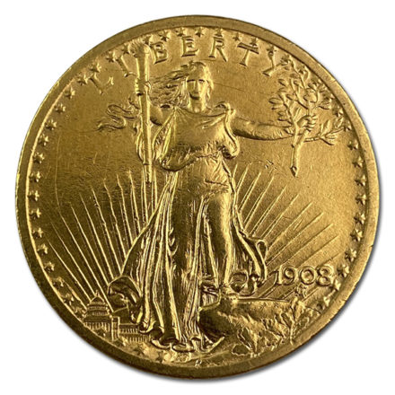 $20 Saint Gaudens Double Eagle Gold Coin Cull