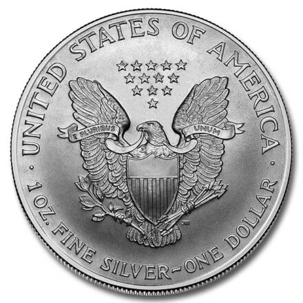2000 American Silver Eagle Coin Reverse