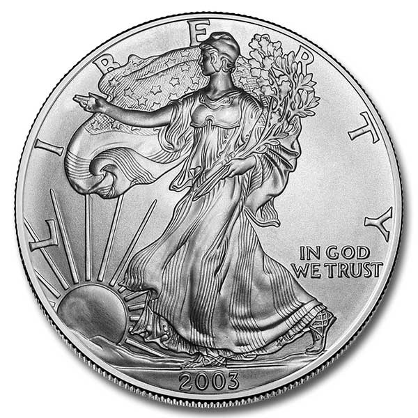 2003 American Eagle One Ounce Silver Bullion Dollar Uncirculated 