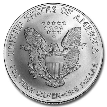 2003 American Silver Eagle Coin Reverse