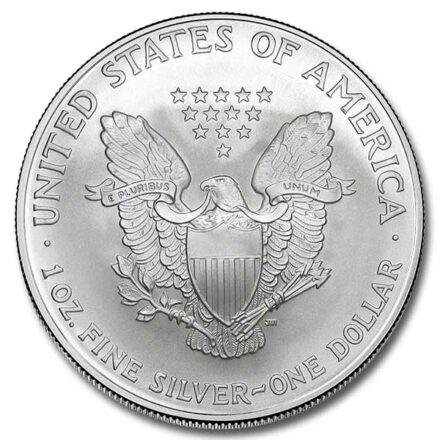 2007 American Silver Eagle Coin Reverse