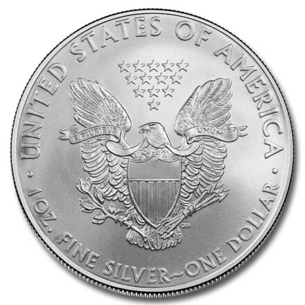 2008 American Silver Eagle Coin Reverse
