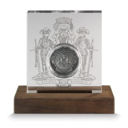 2021 2 oz Germania Knights of Malta HR Silver Coin Display Reverse