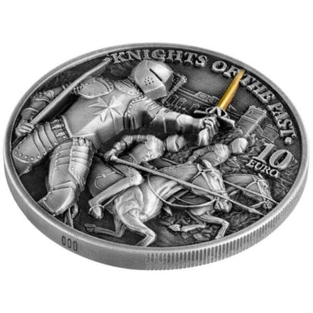 2021 2 oz Germania Knights of Malta HR Silver Coin Edge