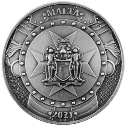 2021 2 oz Germania Knights of Malta HR Silver Coin Reverse