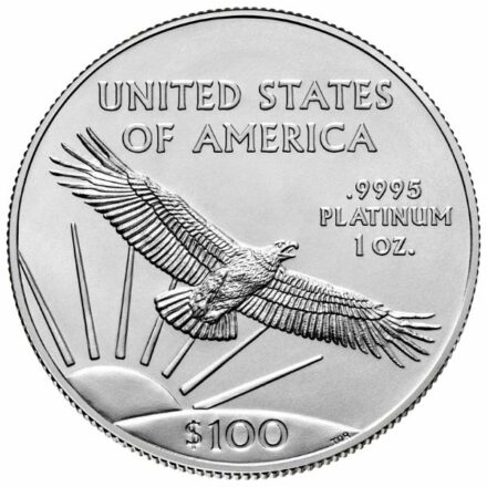 2022 1 oz American Platinum Eagle Coin Reverse