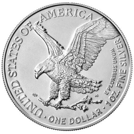 2022 1 oz American Silver Eagle Coin Reverse