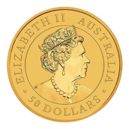 2022 1/2 oz Australian Gold Kangaroo Coin Effigy