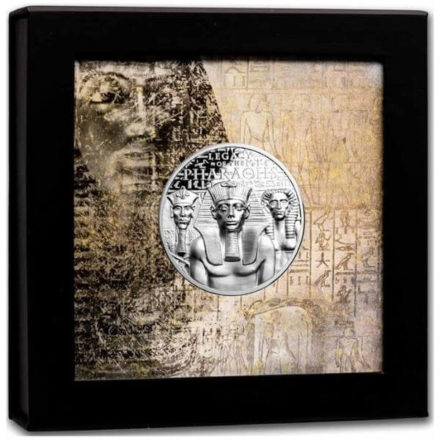 2022 1 oz Legacy of the Pharaohs Silver Coin Packaging