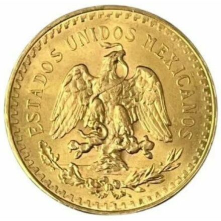 Mexican 50 Peso Gold Coin (AU) Reverse