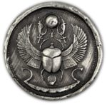 Scarab Beetle 1 oz Poured Silver Round