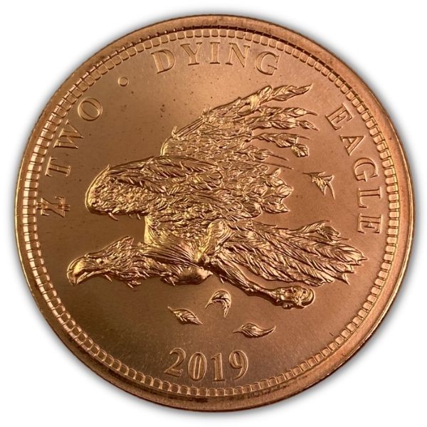 Copper Round Coin Zombie ApocalypZe Series  #5  LIBERTY Z   1 oz 