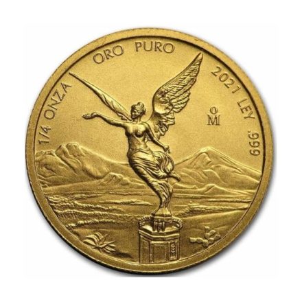 2021 1/4 oz Mexican Gold Libertad Coin effigy