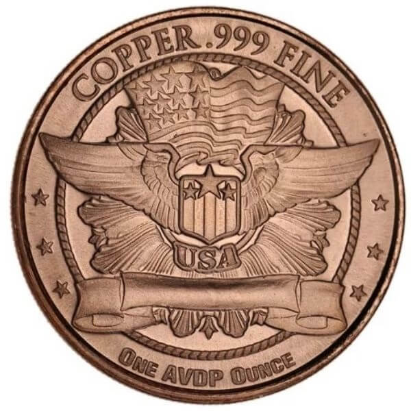 Lincoln Wheat Cent 1 Ounce .999 Fine Copper Round 