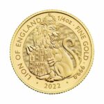 2022 1/4 oz Tudor Beasts Lion of England Gold Coin