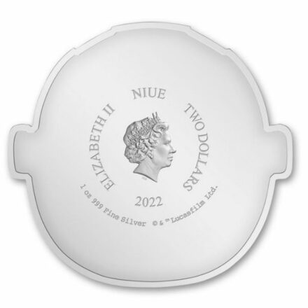2022 Niue 1 oz Colorized Grogu Pod Silver Coin Reverse