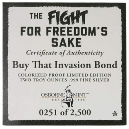 Buy That Invasion Bond 2 oz Silver Bar