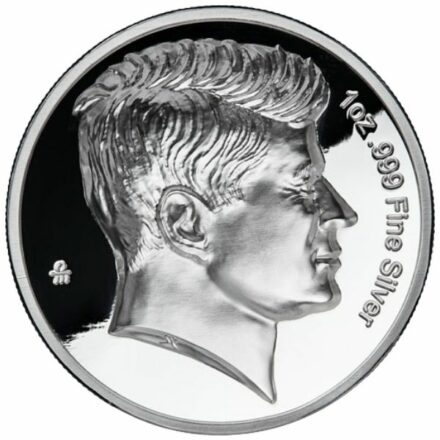 Kennedy Half Dollar 1 oz Domed Proof Silver Round reverse