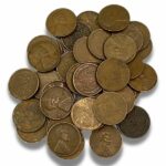 Lincoln Wheat Pennies Common - 5,000 Count Bag Pile