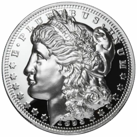 Morgan Dollar 1 oz Domed Proof Silver Round