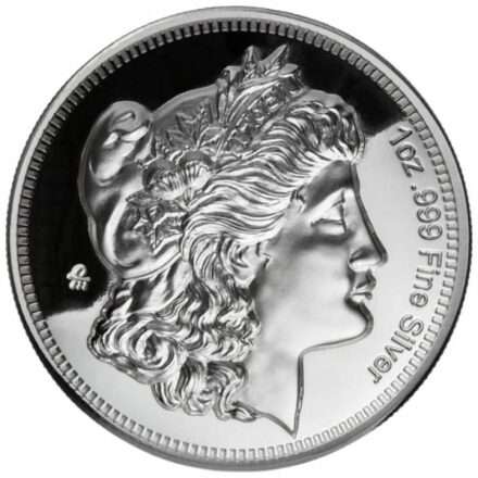 Morgan Dollar 1 oz Domed Proof Silver Round Reverse