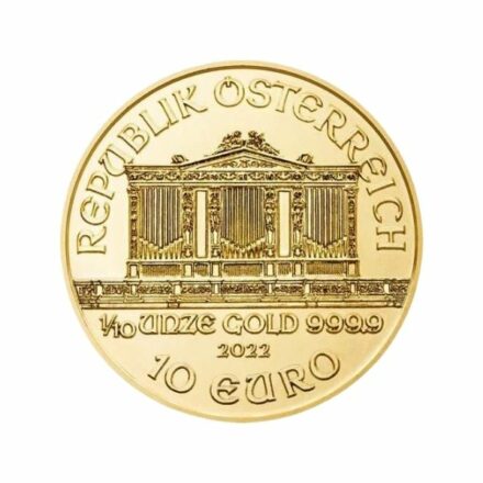 2022 110 oz Austrian Gold Philharmonic Coin Obverse