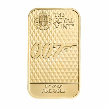 James Bond Diamonds Are Forever 1 oz Gold Bar Full