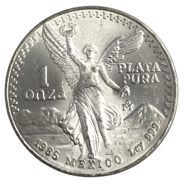 1985 1 oz Mexican Silver Libertad Coin - Hero Bullion