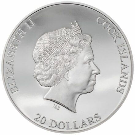 2021 3 oz Cook Islands Silver Burst Coin