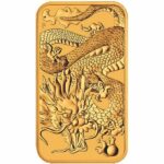 2022 1 oz Australia Perth Mint Gold Dragon Bar