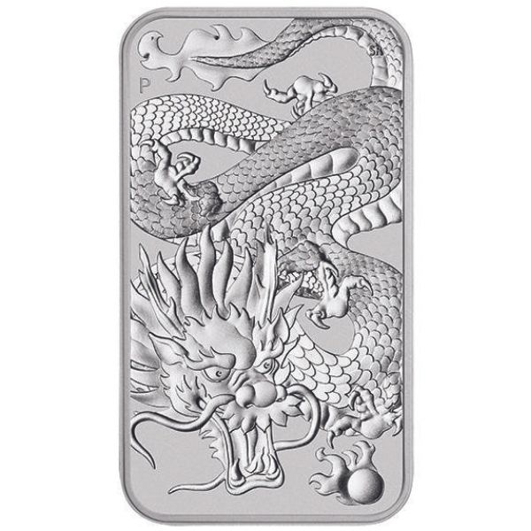2022 1 oz Australia Perth Mint Silver Dragon Bar Coin (PRE-SALE 5/5/22) - Hero Bullion