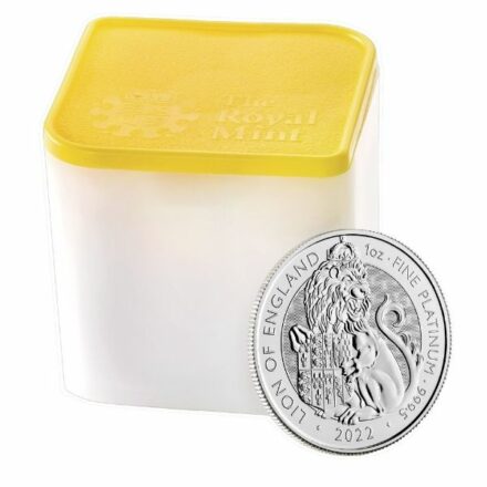 2022 1 oz Tudor Beasts of England Platinum Coin Tube