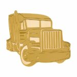 2022 12 Gram Truck - King of The Road Gold Coin Reverse