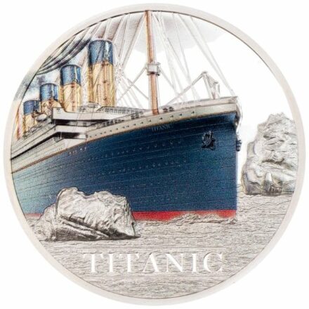 2022 3 oz Titanic Ultra High-Relief Silver Coin Reverse