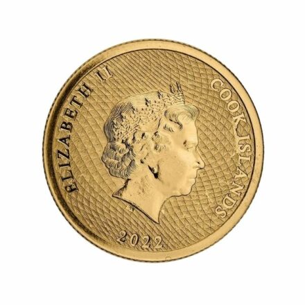 2022 Cook Islands 110 oz Gold HMS Bounty Coin Obverse