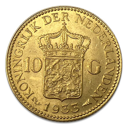 Dutch 10 Guilder Gold Coin