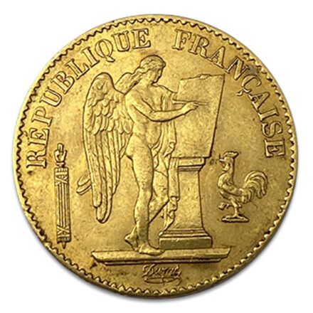 France 20 Franc Gold Coin - Angel