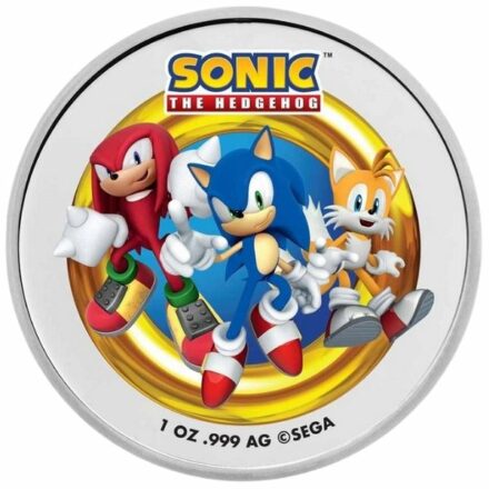 Knuckles Colorized 1 oz Silver Round - With TEP