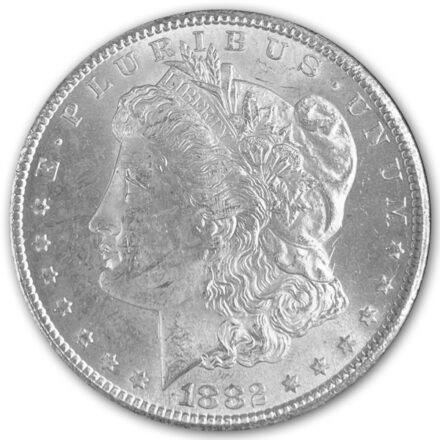 1882-CC Morgan Silver Dollar Coin - GSA Obverse