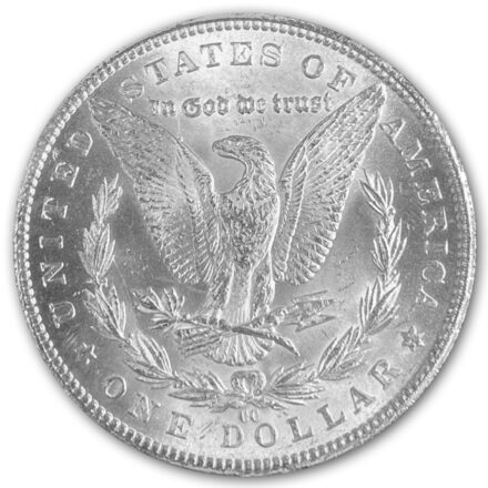 1882-CC Morgan Silver Dollar Coin - GSA Reverse